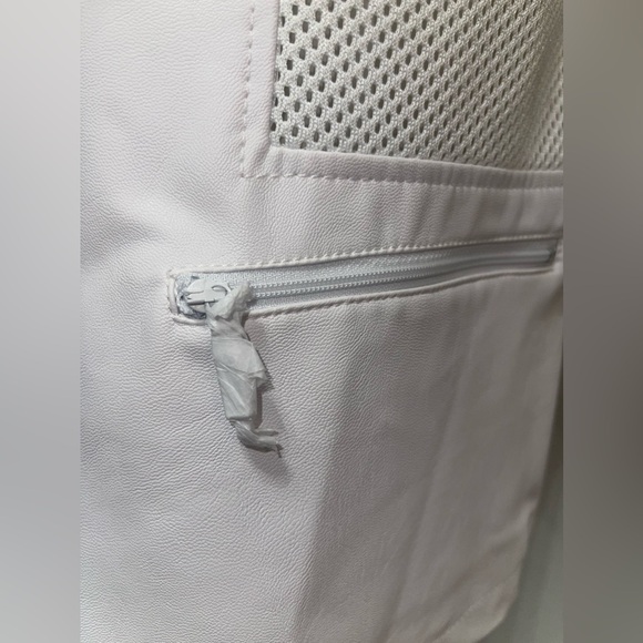 NWOT Tribal vegan bone leather mesh accents jacket - Picture 5 of 11